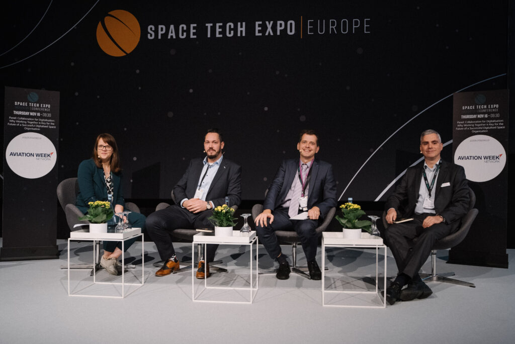 Konsortialleitung Dr. Caroline Lange moderiert ein Panel zum Thema “Collaboration for Digitalization: Why Working Together is Key for the Future of a Successful Digitalised Space Organisation”