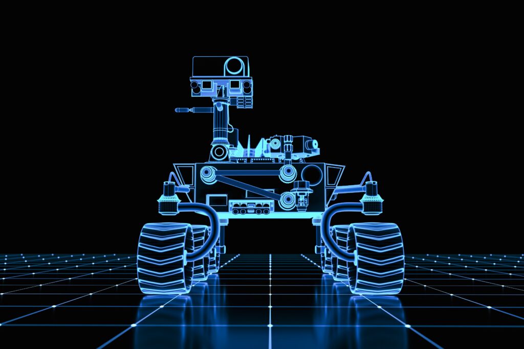 Beispielkonzeption eines Digtialen Zwillings eines Mars Moon Rovers